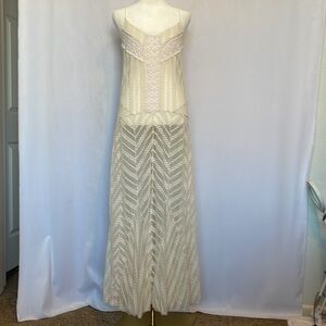 Free People Cream Maxi Dress